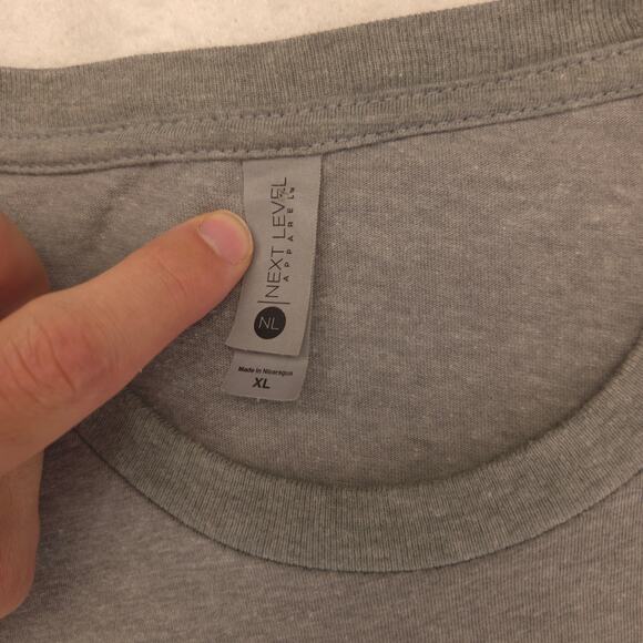 Jagermeister Crew Neck Shorts Sleeve Shirt Adult Mens Size Extra Large XL Gray - Picture 3 of 9